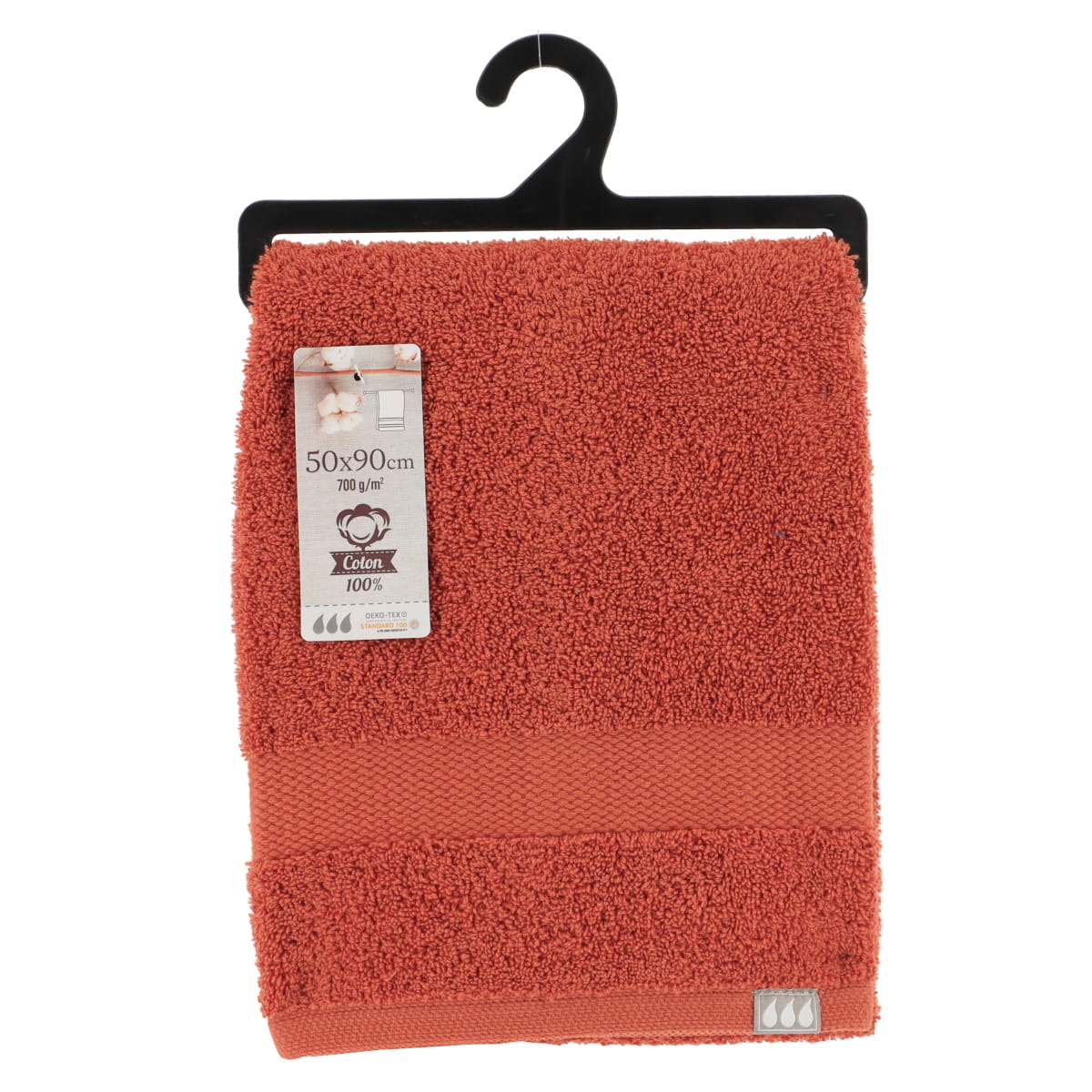 Prosop de mâini 100% bumbac 50×90 cm – Terracotta