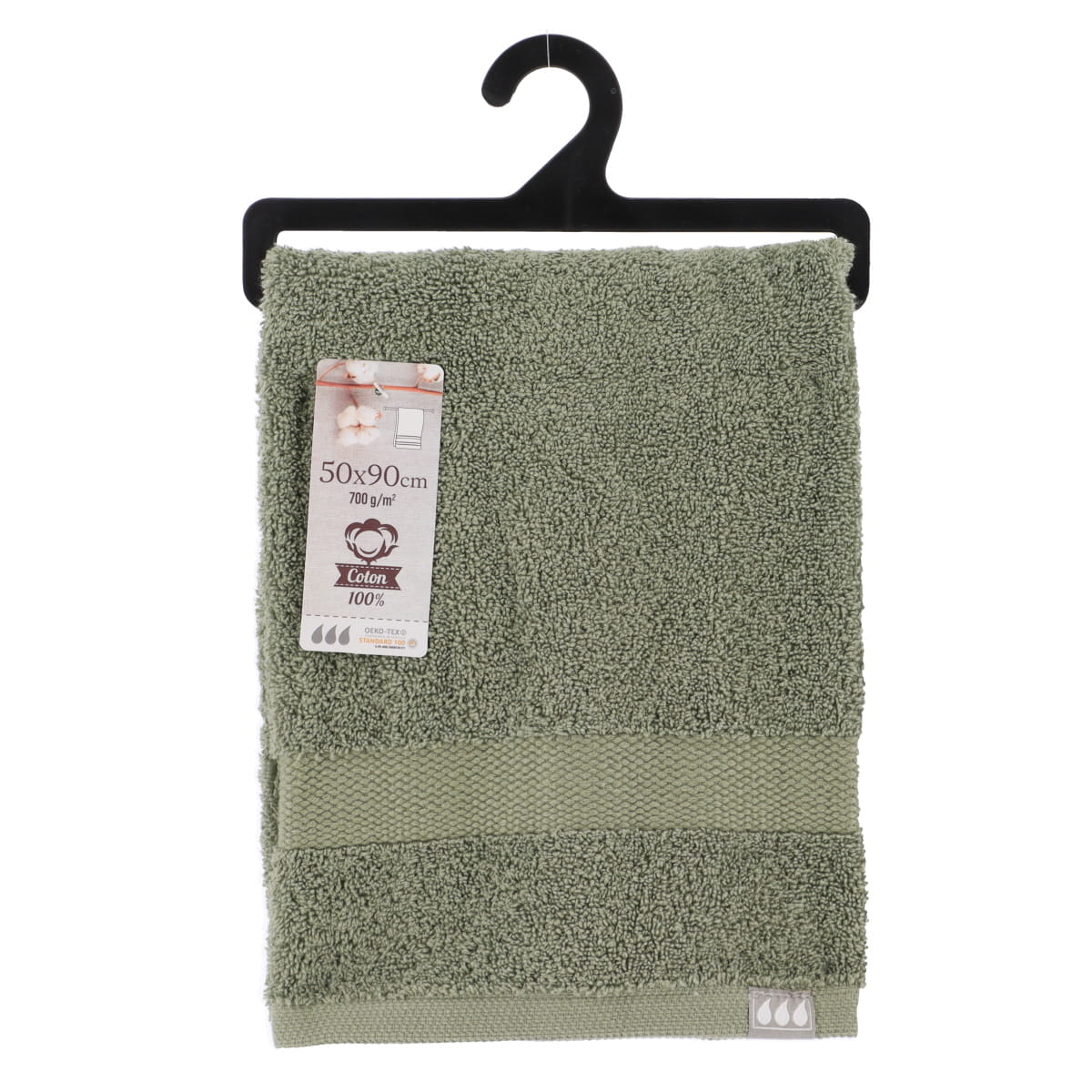 Prosop de mâini 100% bumbac 50×90 cm – Verde kaki