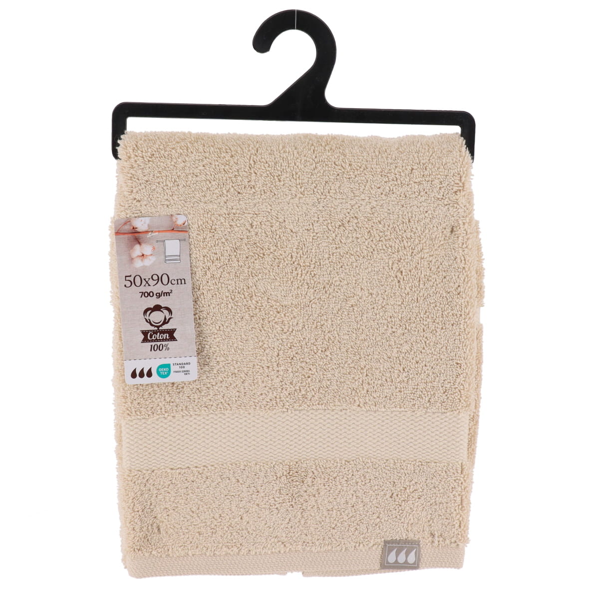 Prosop de mâini 100% bumbac 50×90 cm – Bej