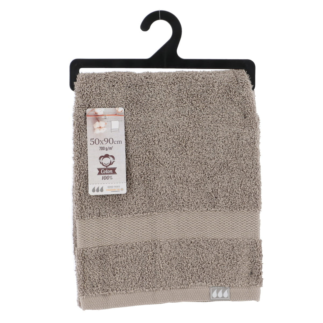 Prosop de mâini 100% bumbac 50×90 cm – Taupe