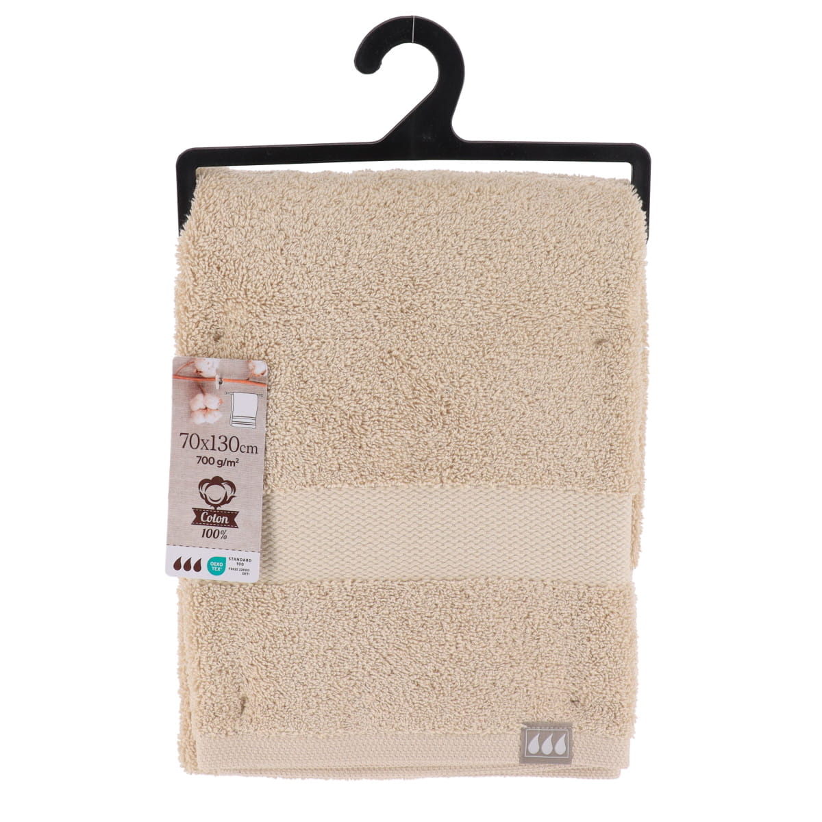 Prosop de toaletă 100% bumbac 70×130 cm – Bej