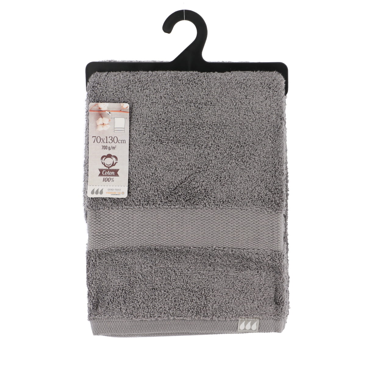 Prosop de toaletă 100% bumbac 70×130 cm – Gri