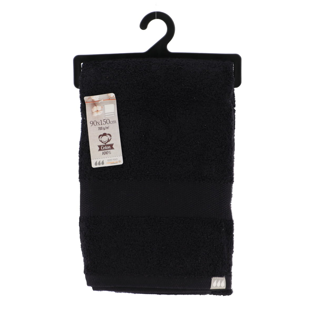 Prosop de toaletă Timeless 100% bumbac 90×150 cm – Negru