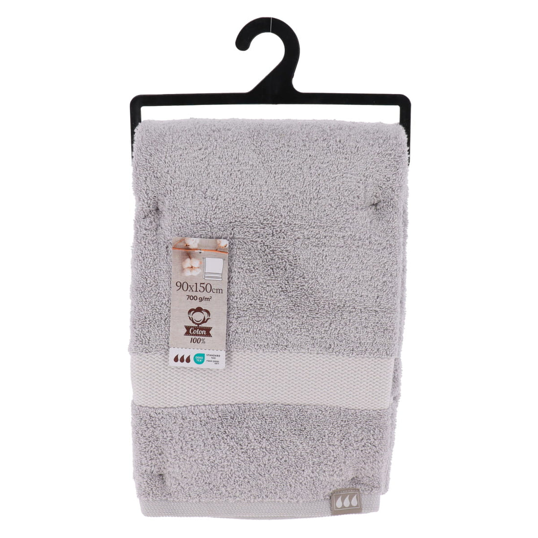 Prosop de toaletă Timeless 100% bumbac 90×150 cm – Gri deschis