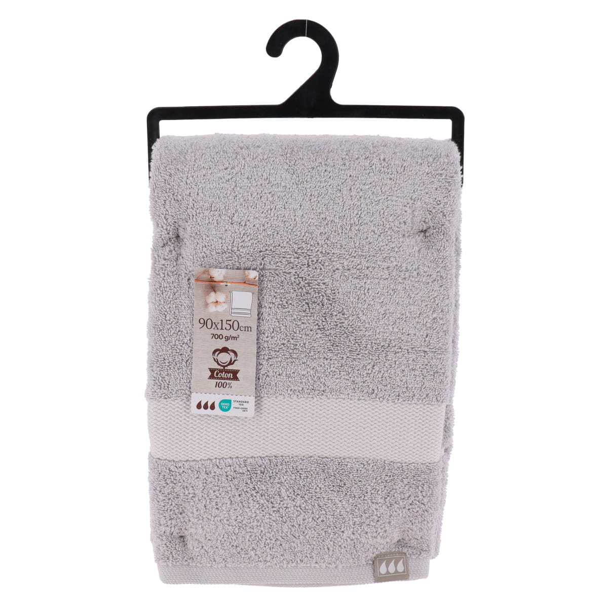 Prosop de toaletă Timeless 100% bumbac 90×150 cm – Gri deschis