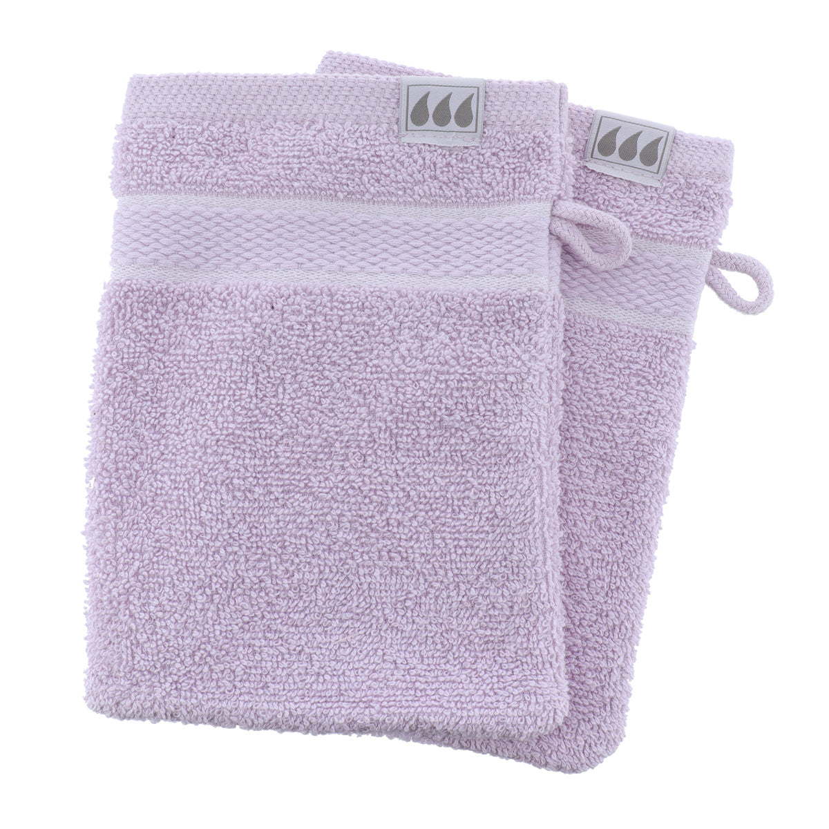 Set 2 mănuși de toaletă Timeless 100% bumbac 15×21 cm – Lila