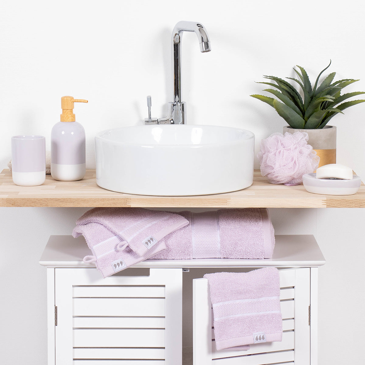 Prosop de baie Timeless 100% bumbac 50×90 cm – Lila