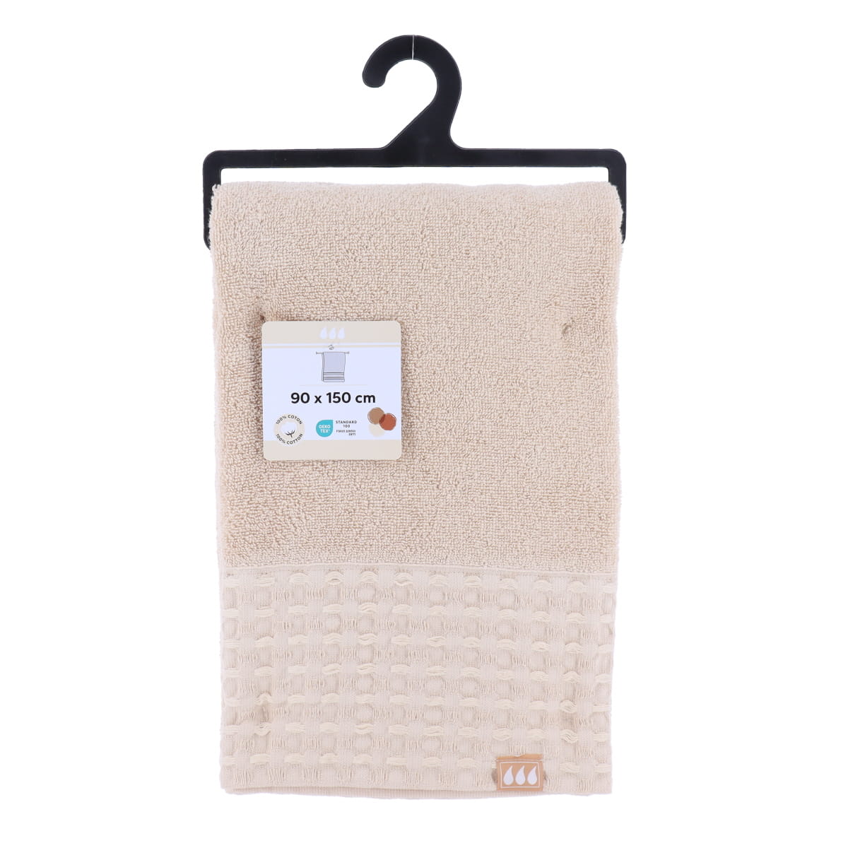 Prosop baie XXL 100% bumbac 90×150 cm – BEIGE