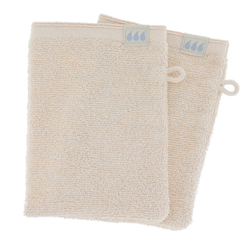 Set 2 mănuși din bumbac 100% cu volane – Natural