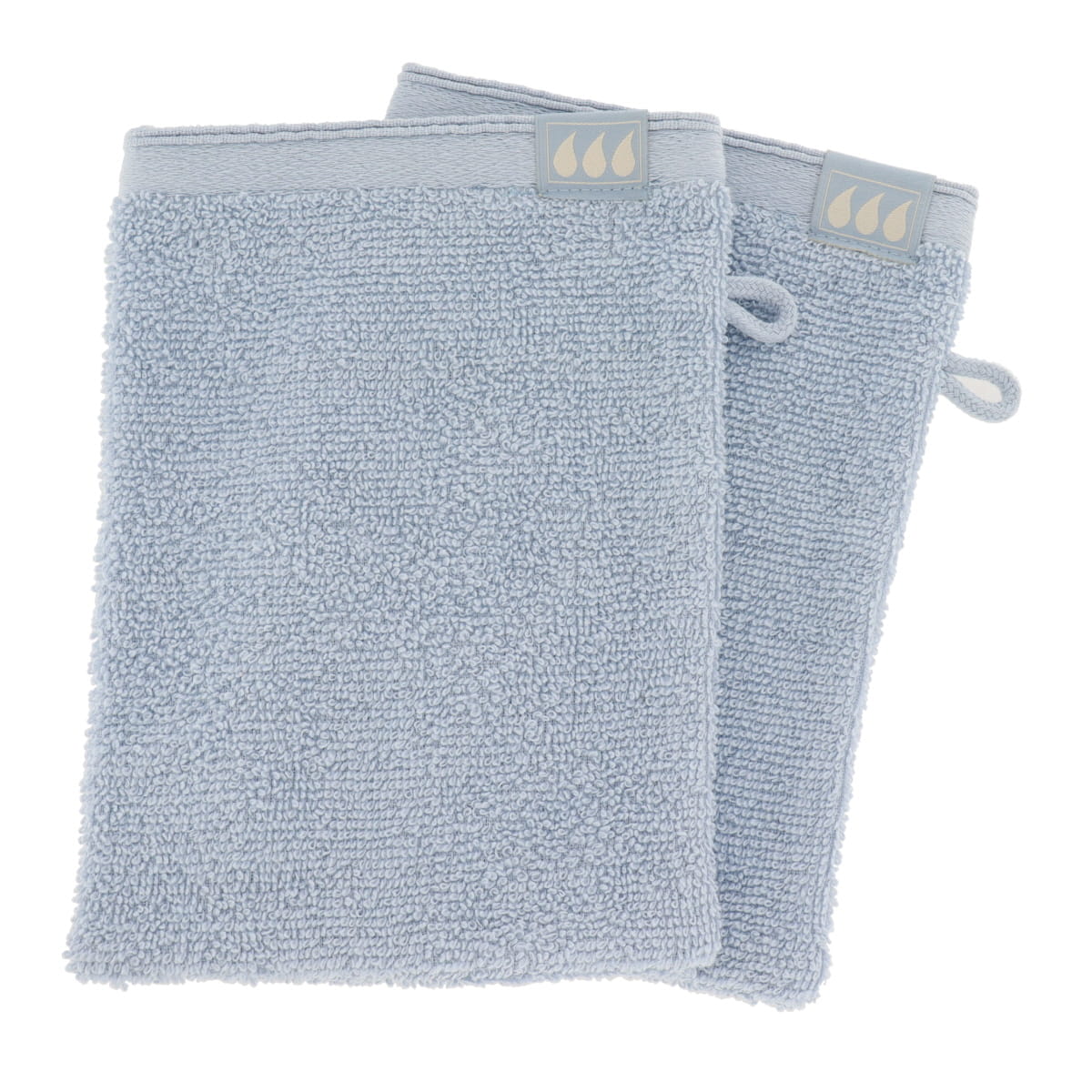 Set 2 mănuși din bumbac 100% cu volane – Albastru Fish Sky