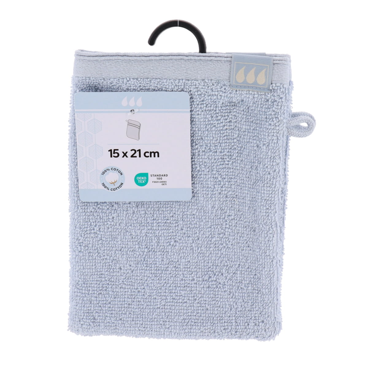 Set 2 mănuși din bumbac 100% cu volane – Albastru Fish Sky