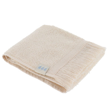 Prosop de oaspeți 30×50 cm din bumbac 100% cu volane – Natural