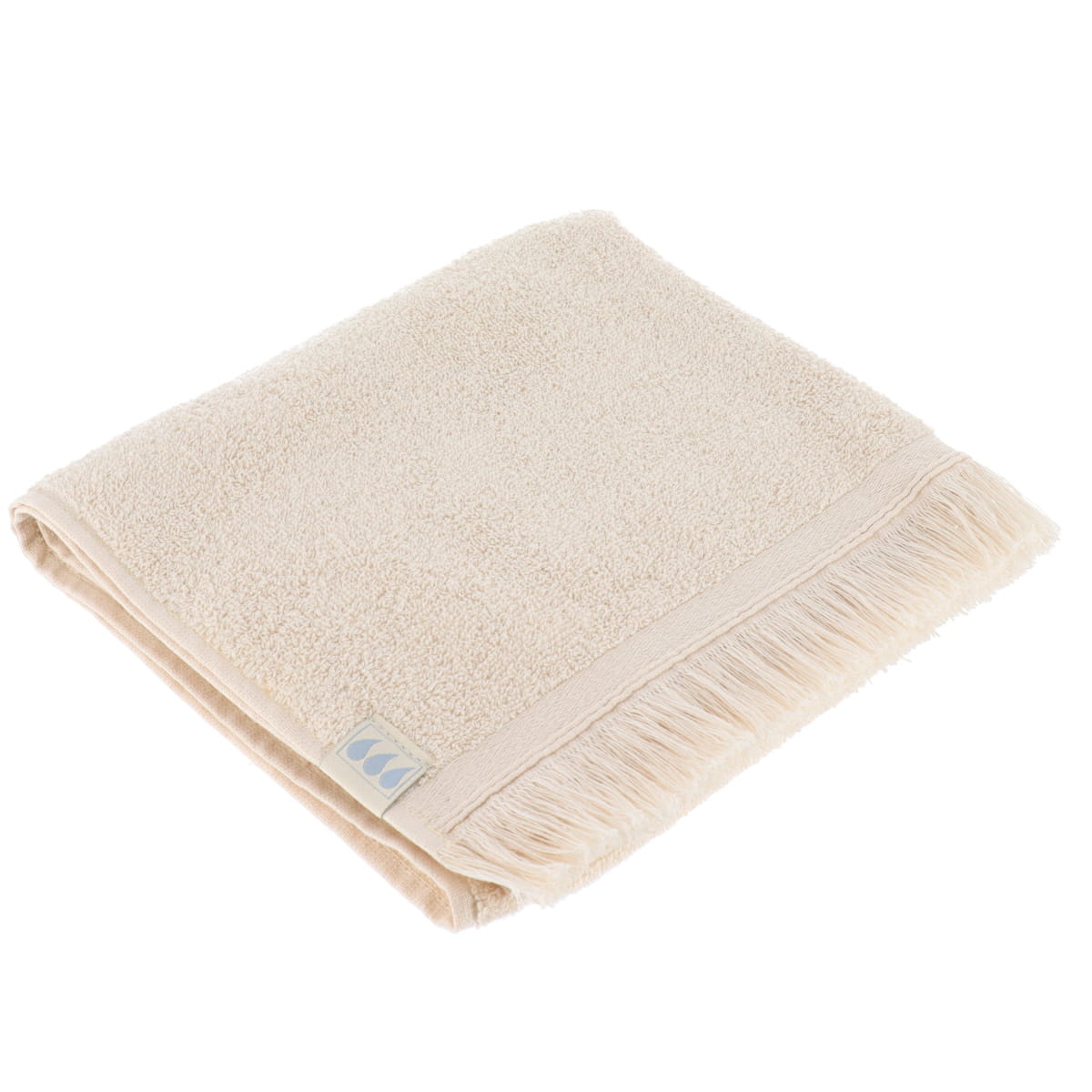 Prosop de mâini 50×90 cm din bumbac 100% cu volane – Natural