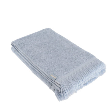 Prosop baie XL 70×130 cm din bumbac 100% cu volane – Albastru Fish Sky