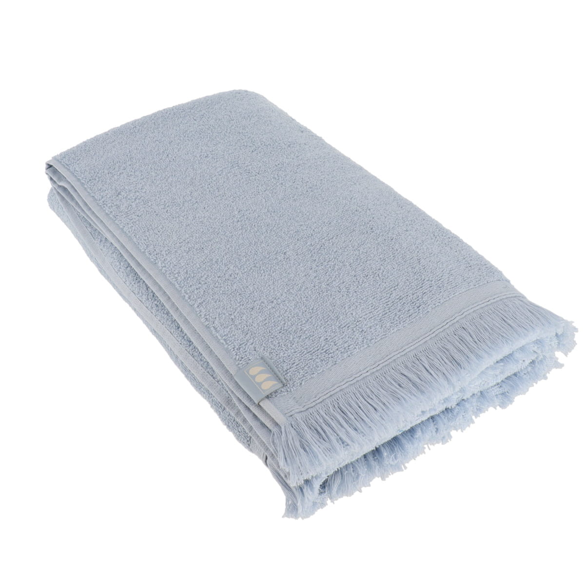 Prosop baie XXL 90×150 cm din bumbac 100% cu volane – Albastru Fish Sky