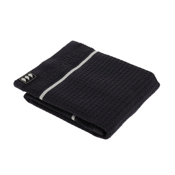 Prosop de oaspeți 30×50 cm din bumbac – Finisaj waffle negru