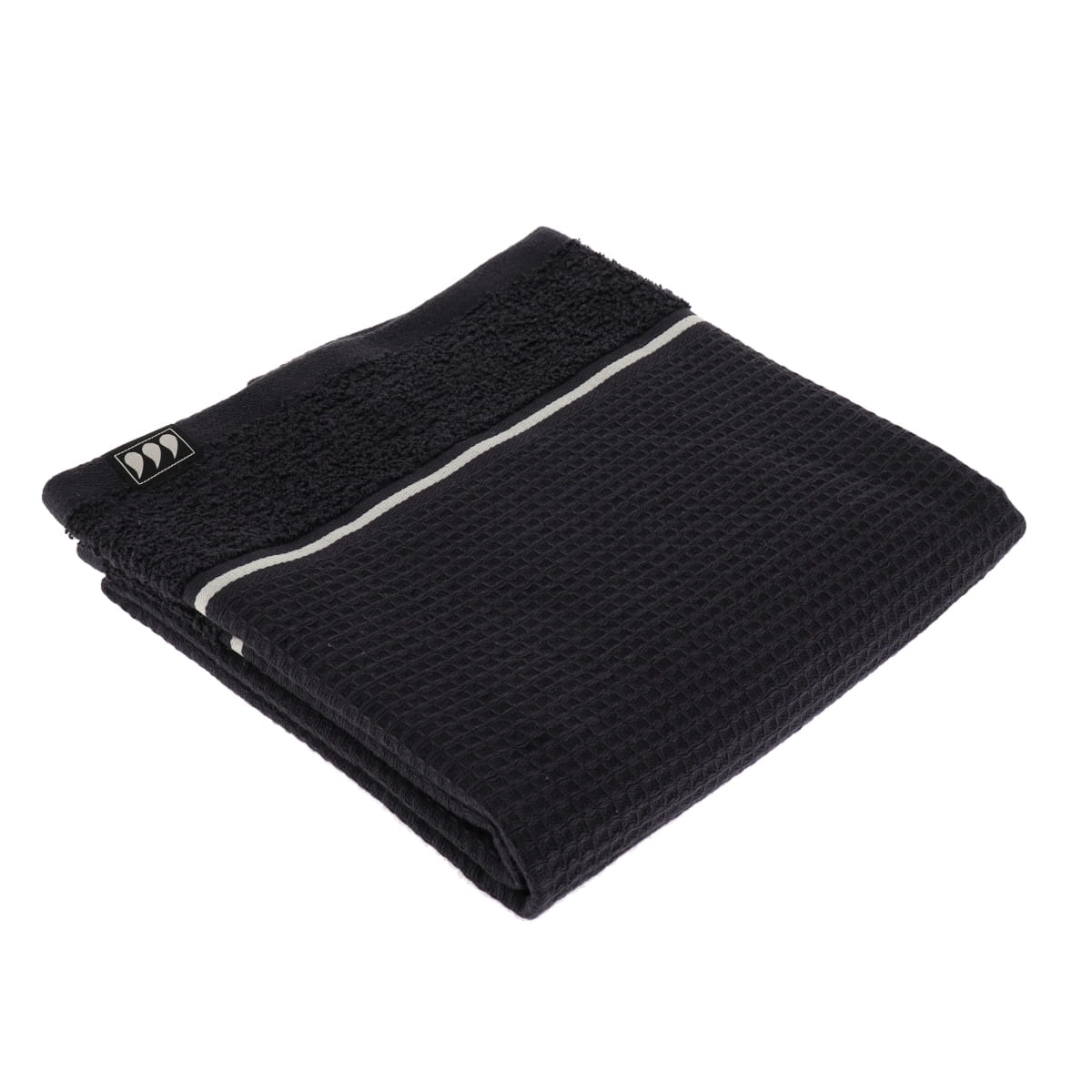 Prosop de mâini 50×90 cm din bumbac – Finisaj waffle negru