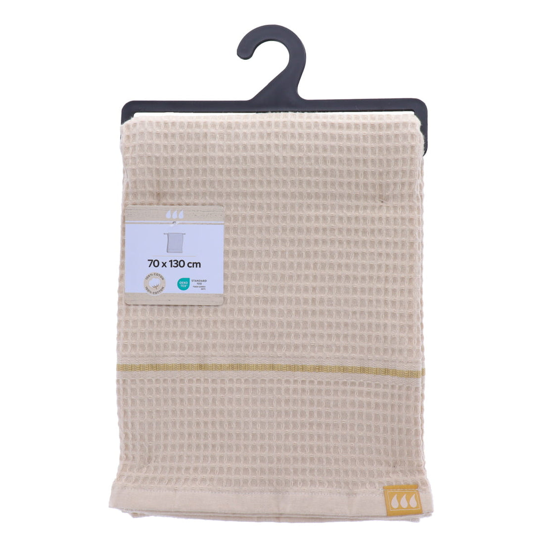 Prosop de baie 70×130 cm din bumbac 100% – Volane decor Bej