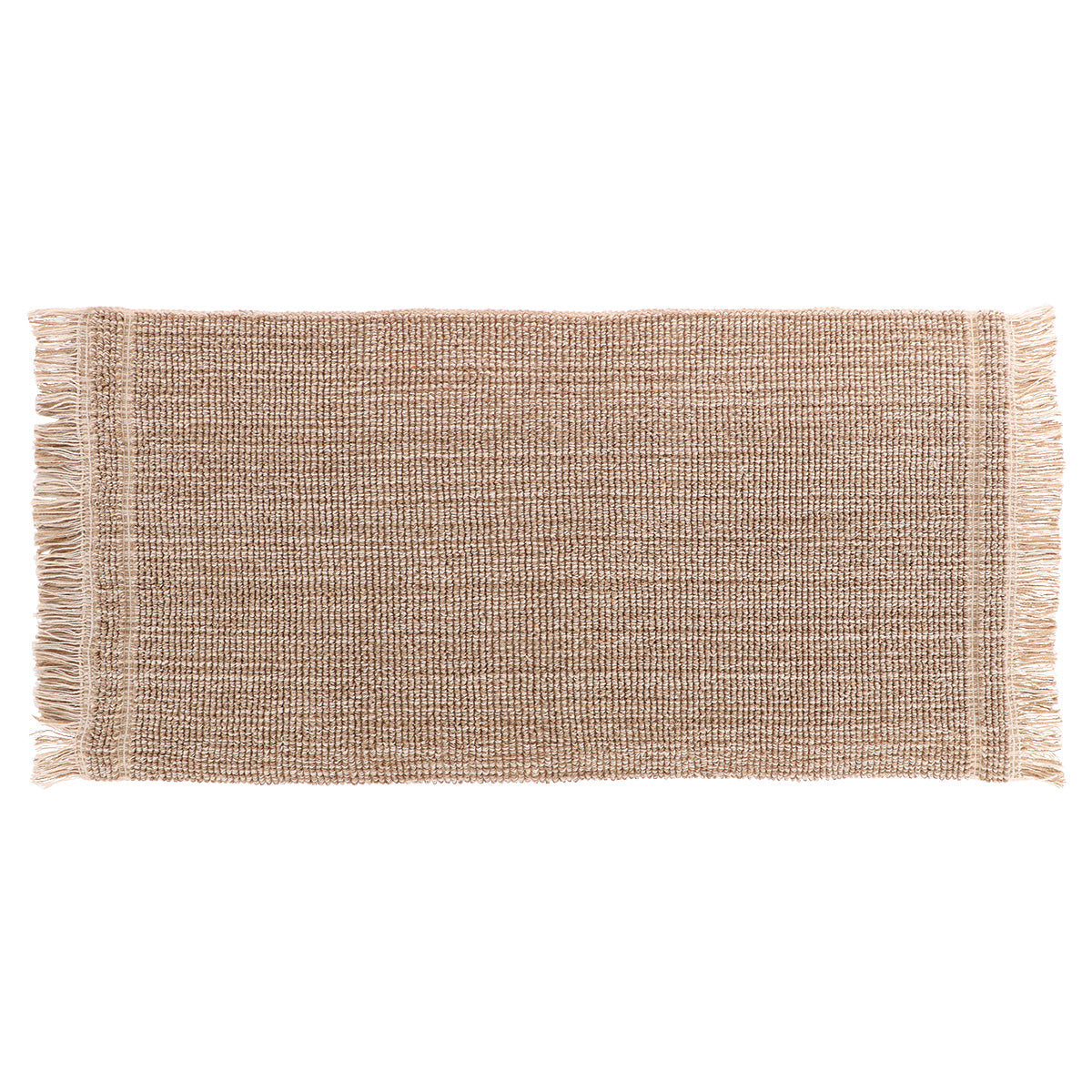 Covoraș din bumbac și fibre mixte 45 x 90 cm – bej