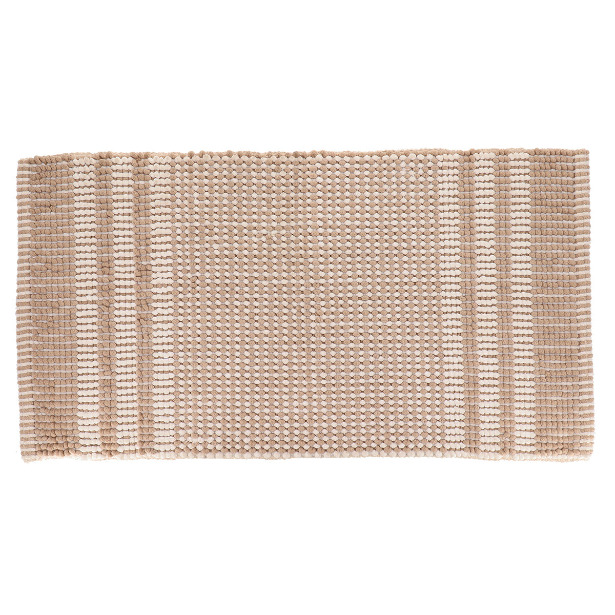 Covoraș baie Tokyo 45×90 cm – Bumbac și microfibră bej natural