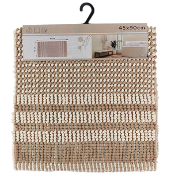 Covoraș baie Tokyo 45×90 cm – Bumbac și microfibră bej natural