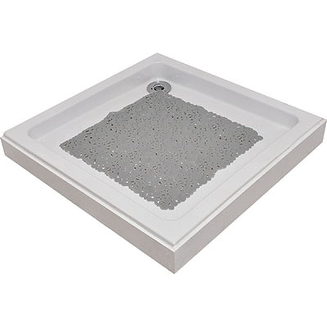 Covoraș de duș PVC 50×50 cm – model Bubbles Pearl Grey