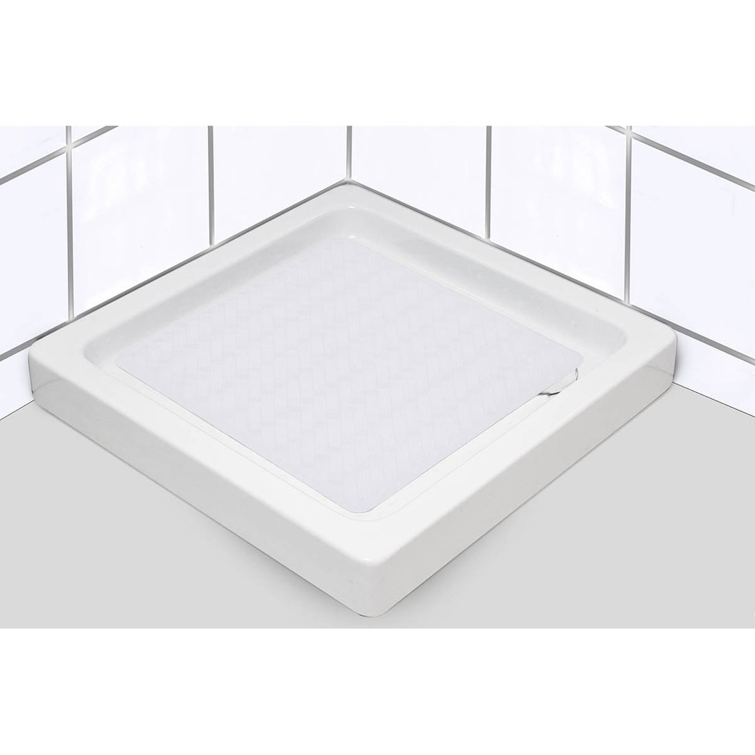 Covoraș de duș din cauciuc natural 53×53 cm – model White