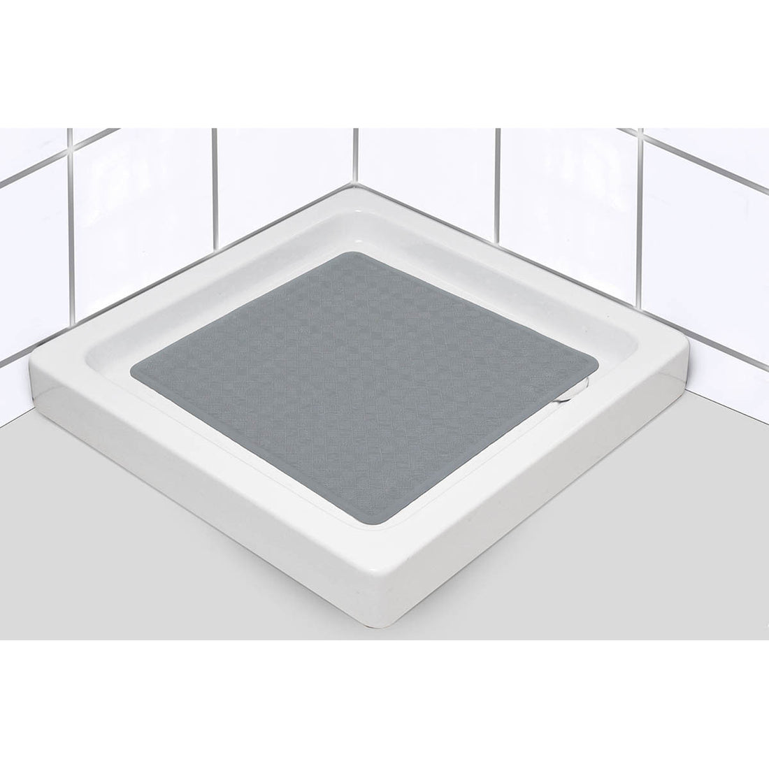 Covoraș de duș din cauciuc natural 53×53 cm – model Dark Grey