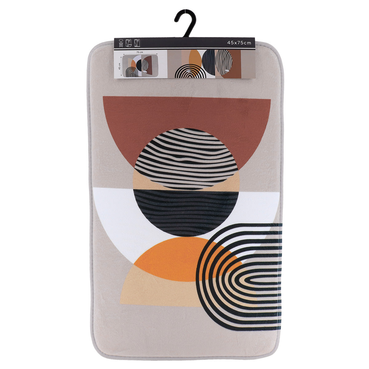 Covoraș din microfibră imprimată 45×75 cm – model Trendy