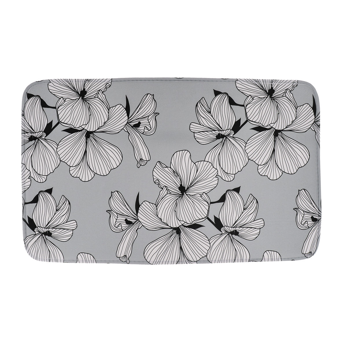 Covoraș Imprimat Din Microfibră 45x75 Cm - Grey Ecrin
