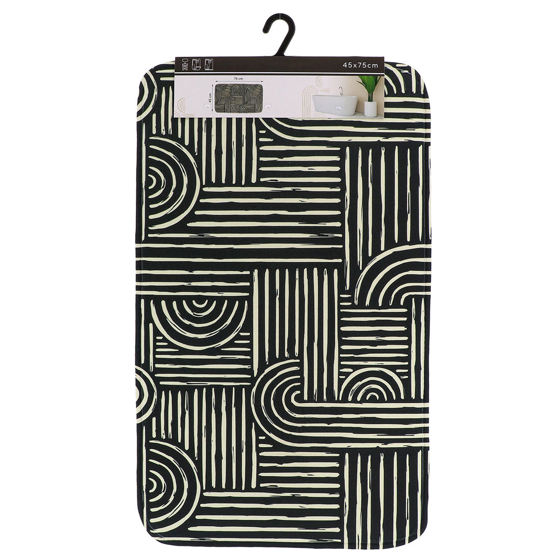 Covoraș din microfibră imprimată 45×75 cm – model Ethnic Vibes