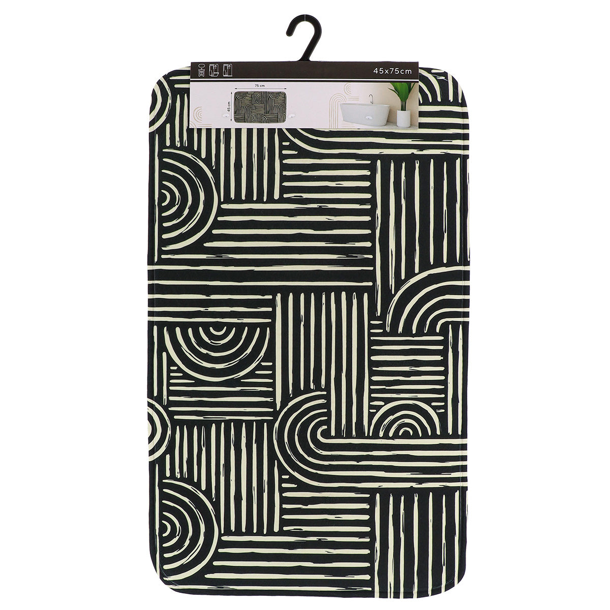 Covoraș din microfibră imprimată 45×75 cm – model Ethnic Vibes