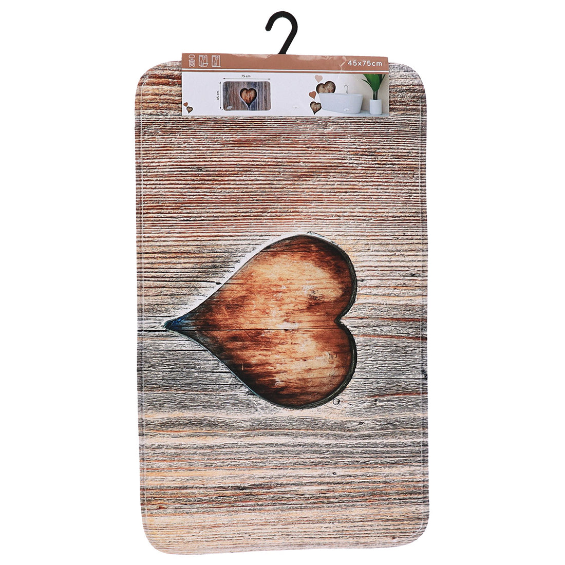 Covoraș din microfibră imprimată 45×75 cm – model Amour