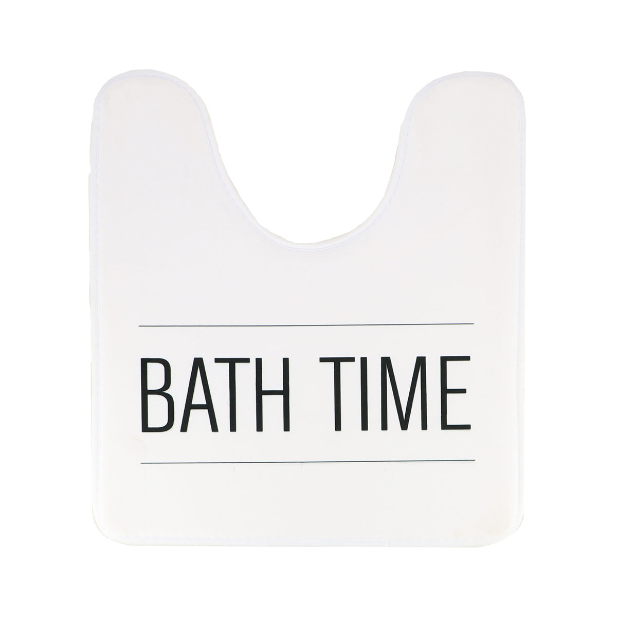 Covoraș contur WC din microfibră imprimată 45×50 cm – model Neo Retro Alb