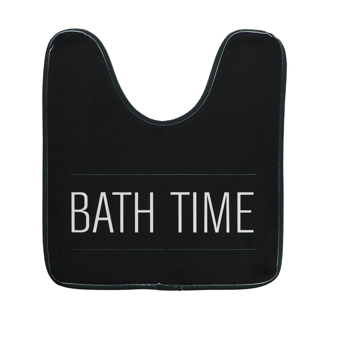 Covoraș contur WC din microfibră imprimată 45×50 cm – model Neo Retro Negru