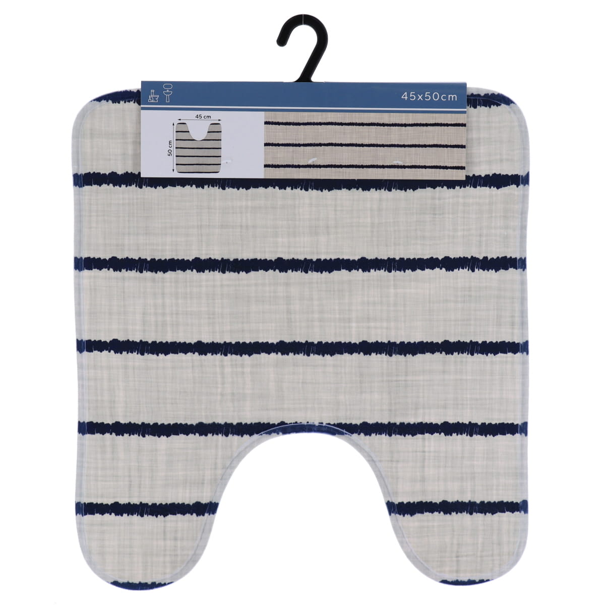 Covoraș contur WC din microfibră imprimată 45×50 cm – model Manureva