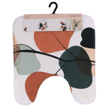 Covoraș contur WC din microfibră imprimată 45×50 cm – model Bucolique