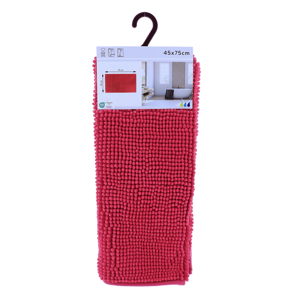 Covoraș microfibră cu bile 45×75 cm – Fucsia