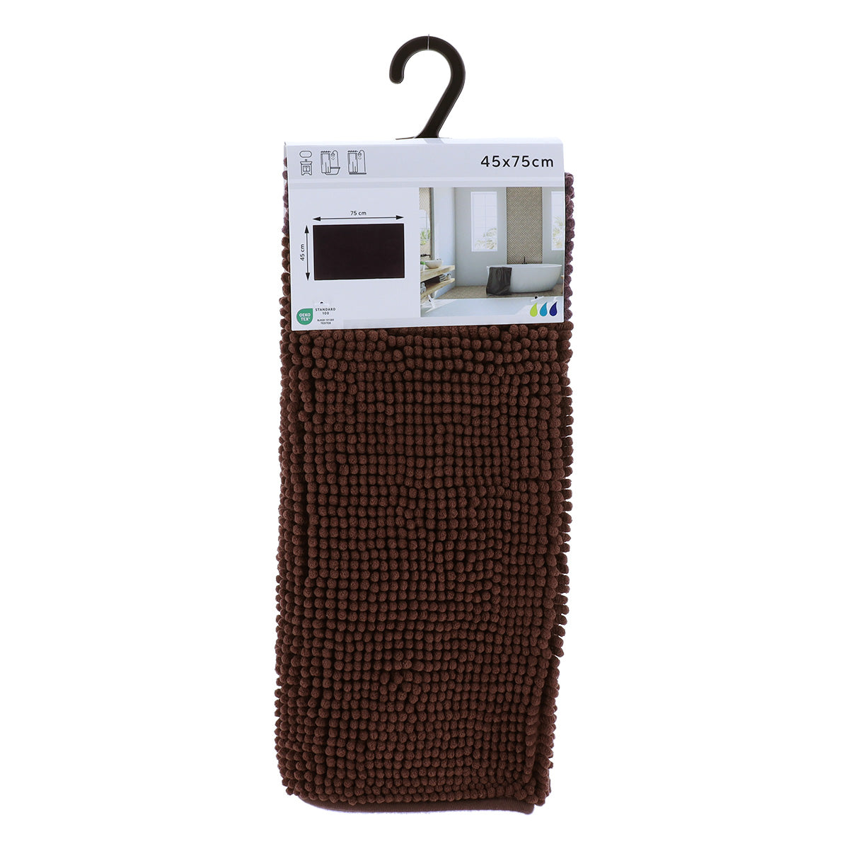 Covoraș microfibră cu bile 45×75 cm – Maro