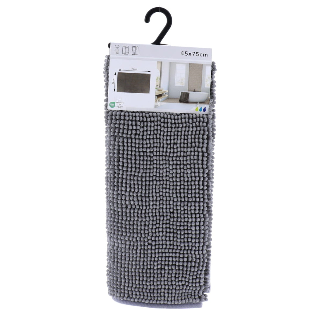 Covoraș microfibră cu bile 45×75 cm – Gri