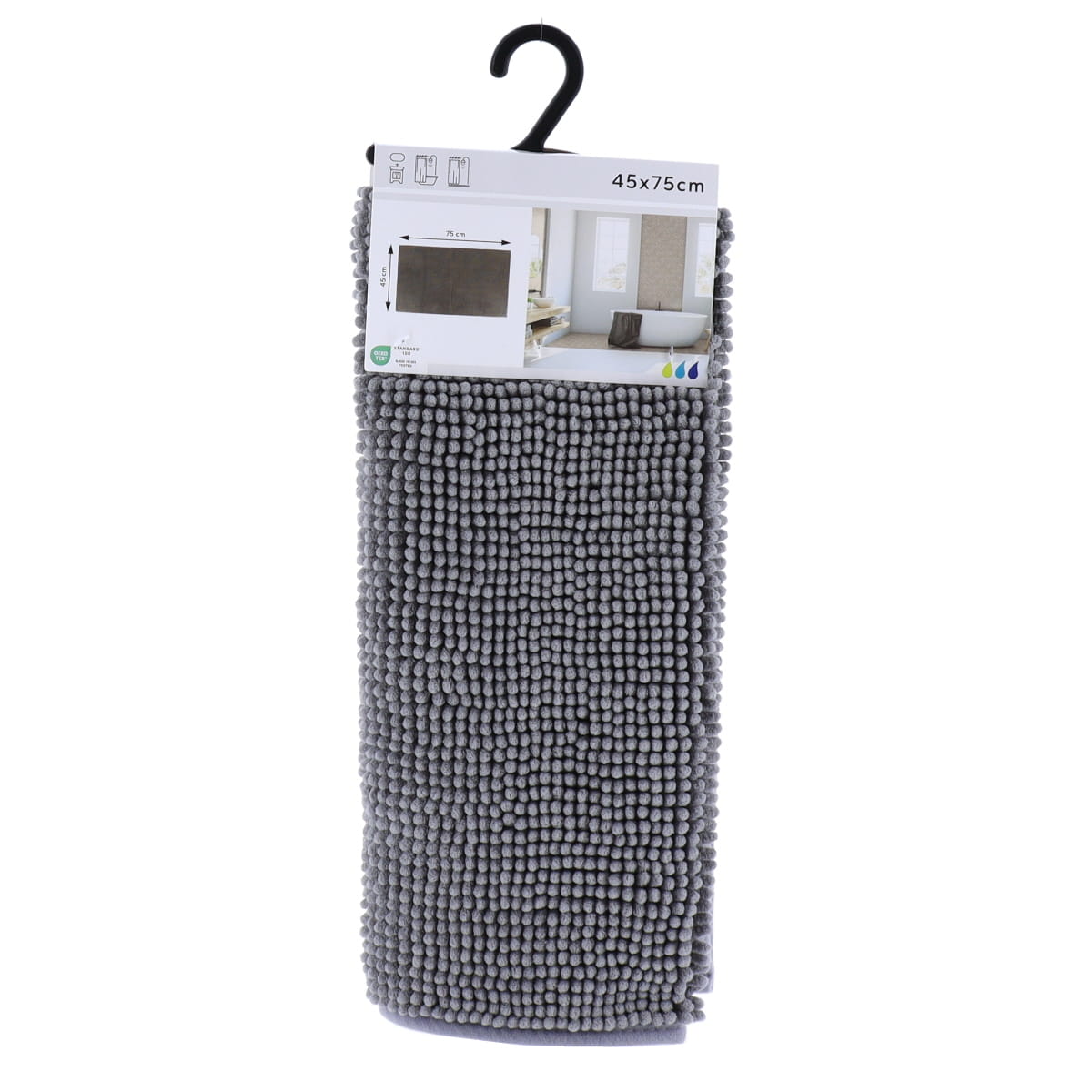 Covoraș microfibră cu bile 45×75 cm – Gri