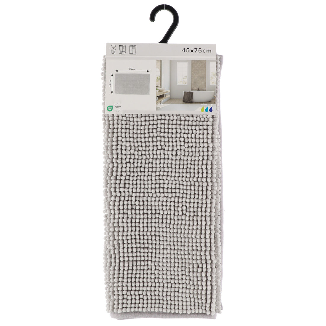 Covoraș microfibră cu bile 45×75 cm – Gri deschis