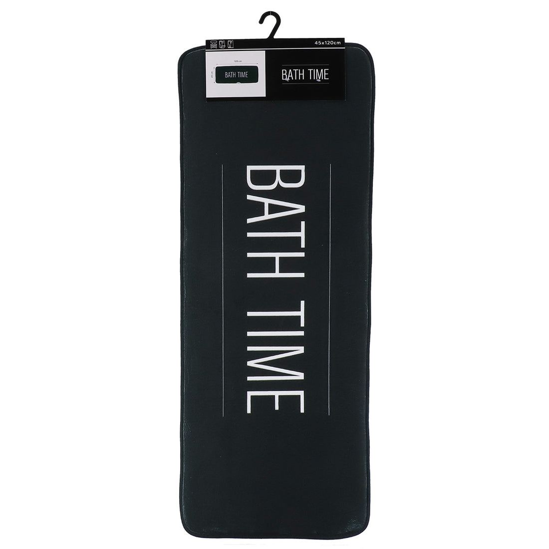 Covoraș din microfibră imprimată 45×120 cm – model Neo Retro Noir