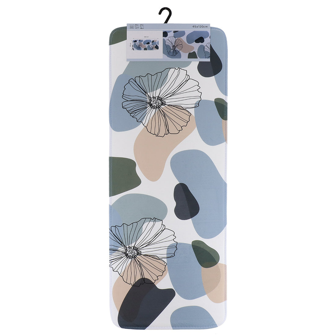 Covoraș din microfibră imprimată 45×120 cm – model Flowers