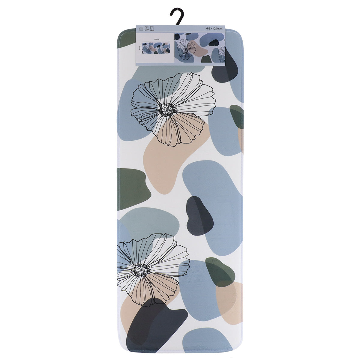 Covoraș din microfibră imprimată 45×120 cm – model Flowers