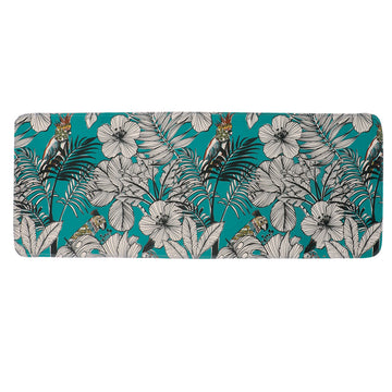 Covoraș din microfibră imprimată 45×120 cm – model Jungle Fever Bleu