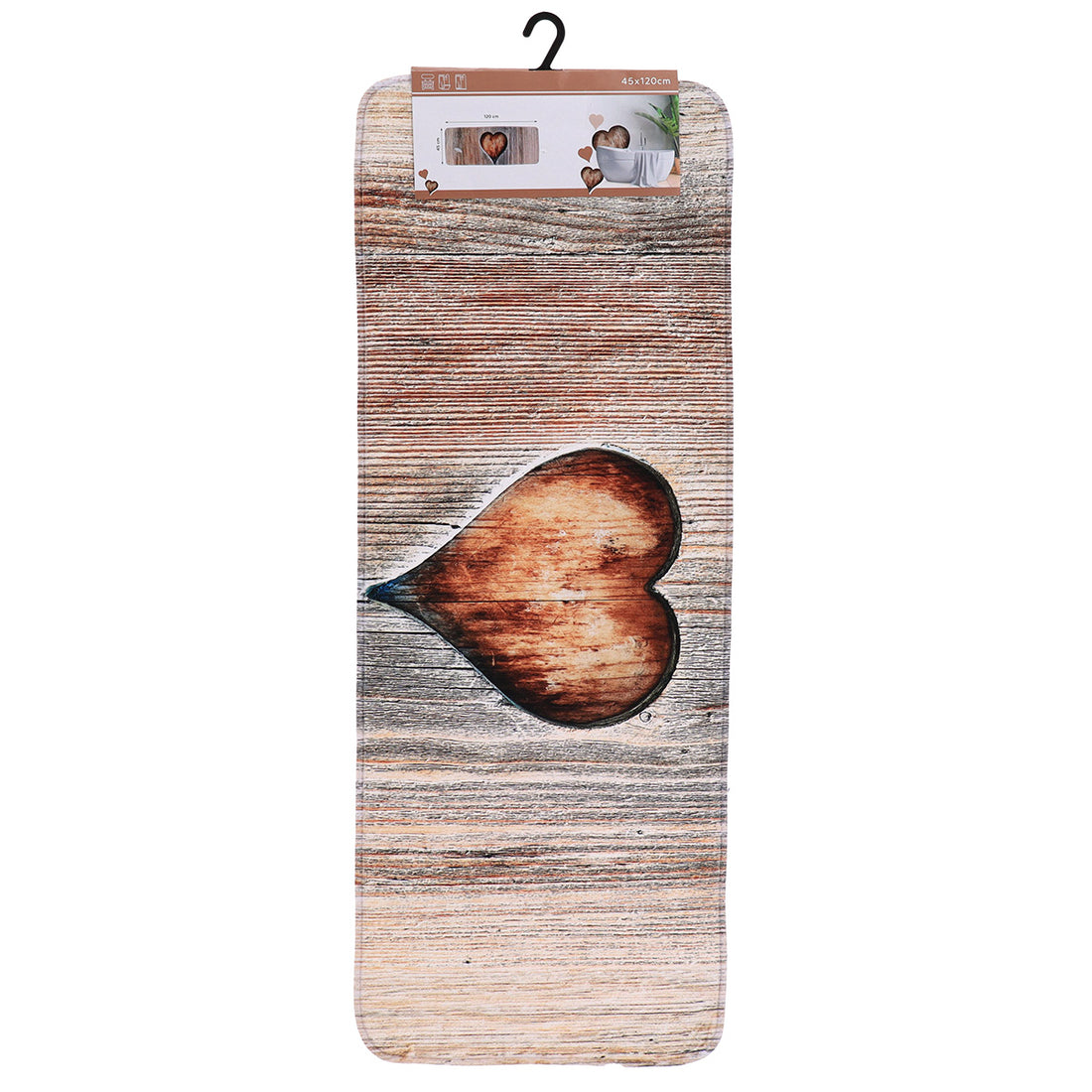 Covoraș din microfibră imprimată 45×120 cm – model Bucolique (Amour)