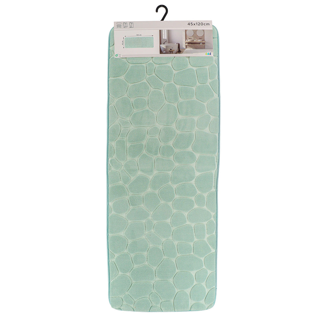 Covoraș Microfibră cu Spumă de Memorie 45x120 CM - Verde Eucalipt