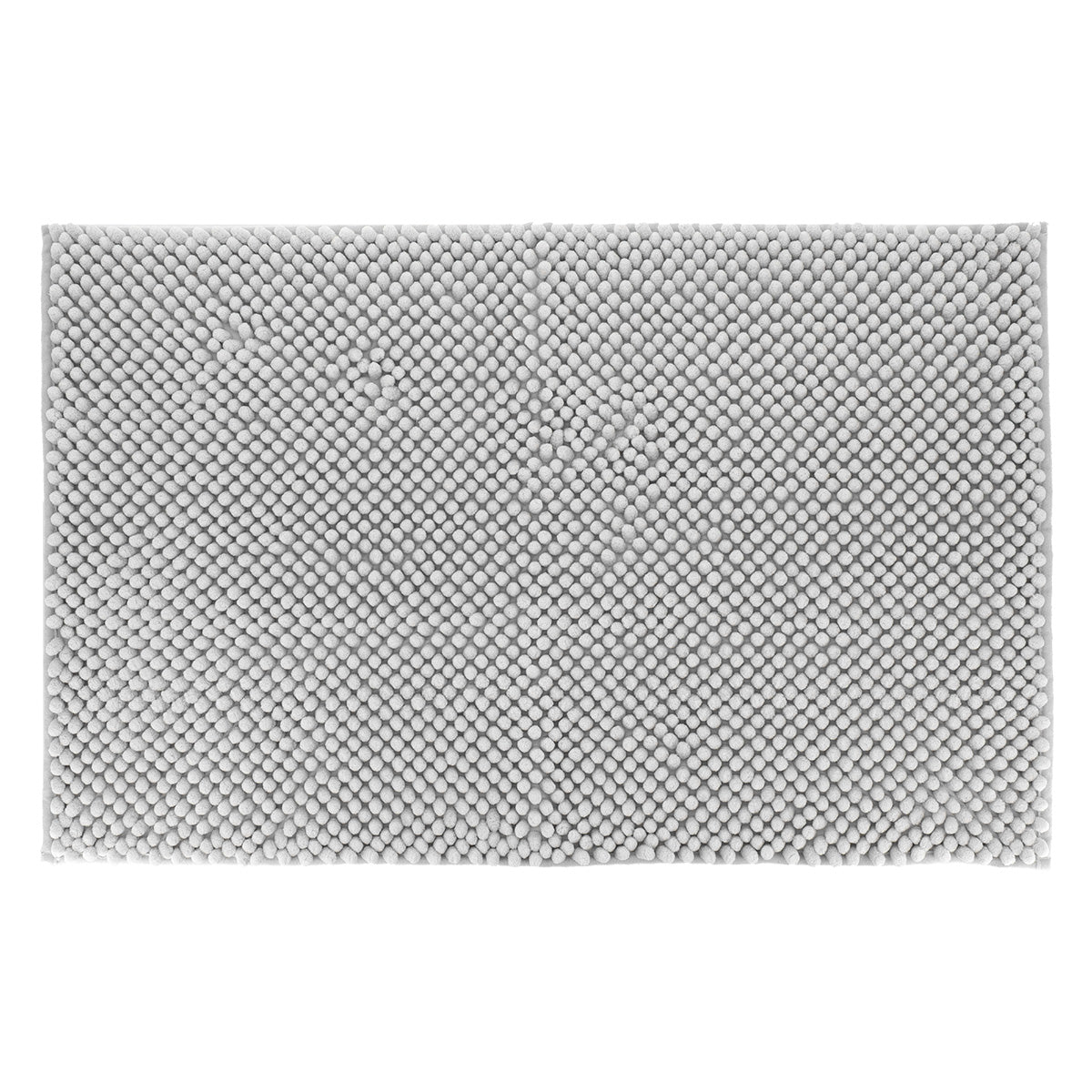 Covoraș de baie din microfibră cu textură în relief 50×80 cm – Gri deschis