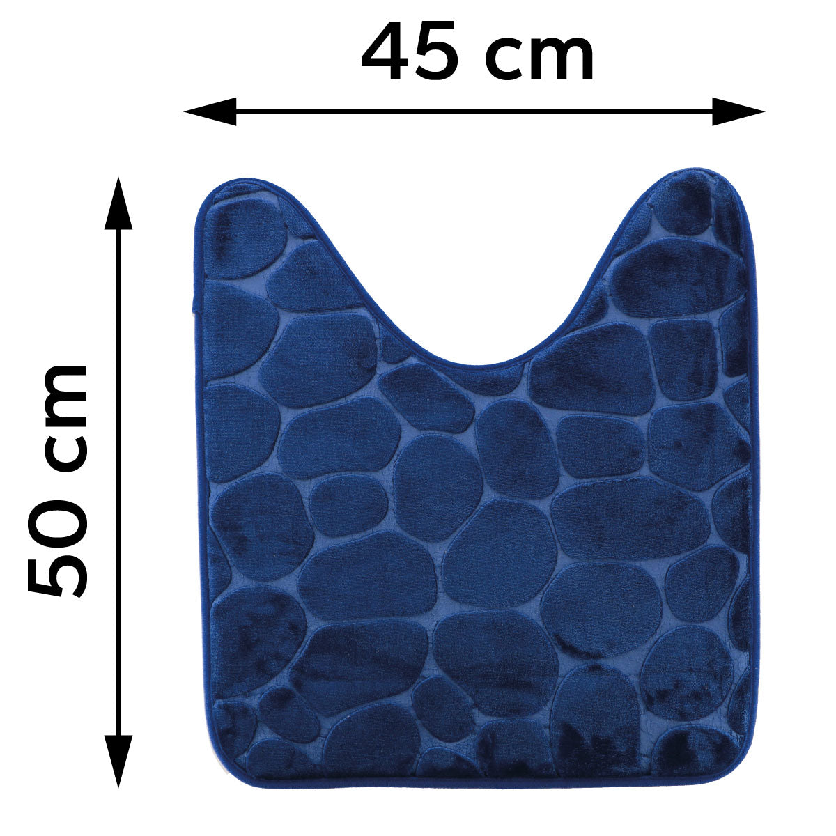 Covoraș din microfibră cu spumă de memorie 45×50 cm – Albastru marin